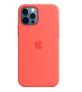 Apple Silikone-etui med MagSafe til iPhone 12 Pro Max – pink citrus